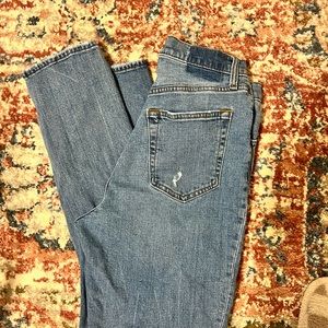 Abercrombie and Fitch the 90s slim straight, ultra high-rise